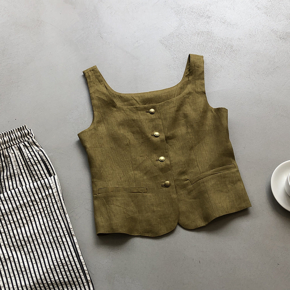 Linen Vest