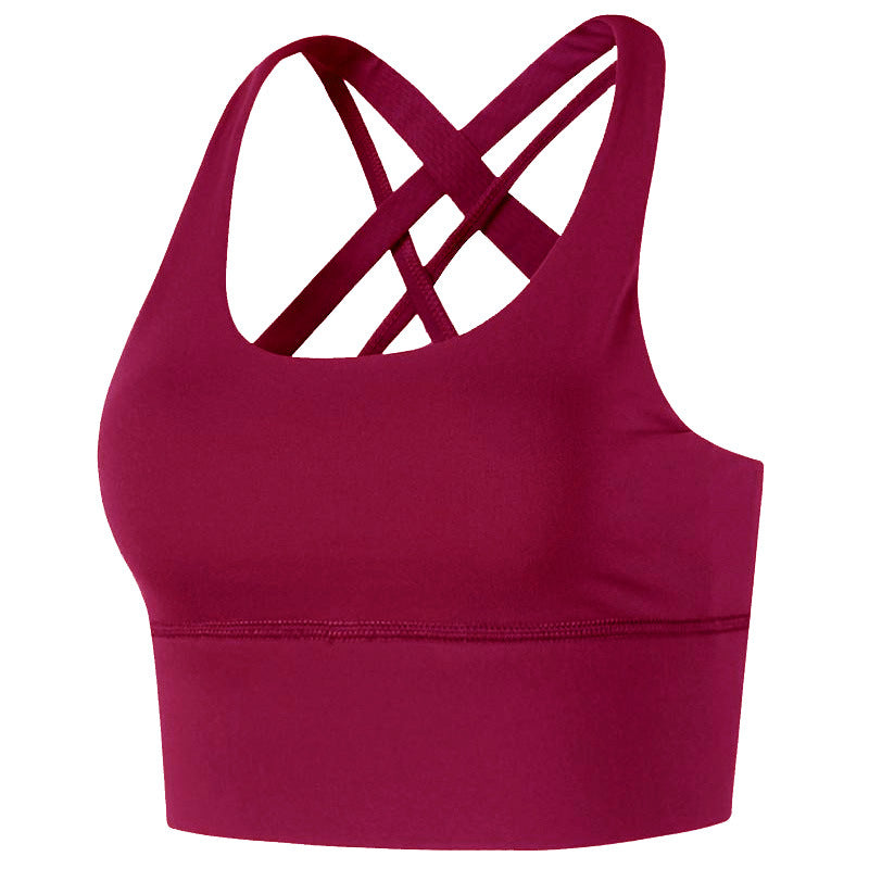 High support shockproof sports bra