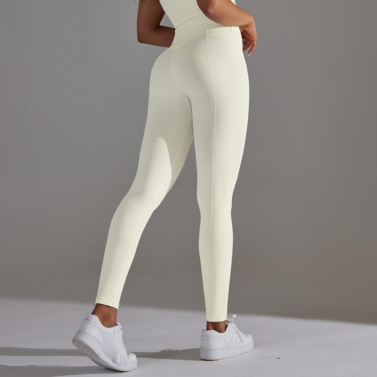 Textured high waist shaping leggings