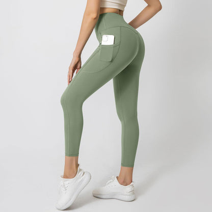 High waist leggings with side pocket