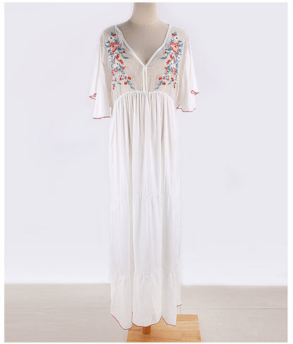 Embroidered Beach dress