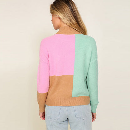 Colour block sweater