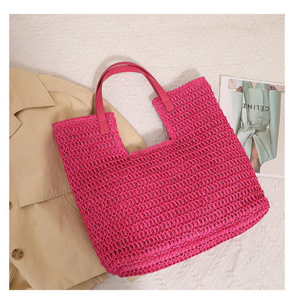 Straw beach bag