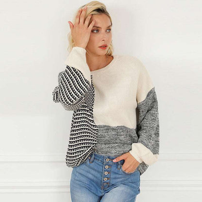 Contrast Sweater