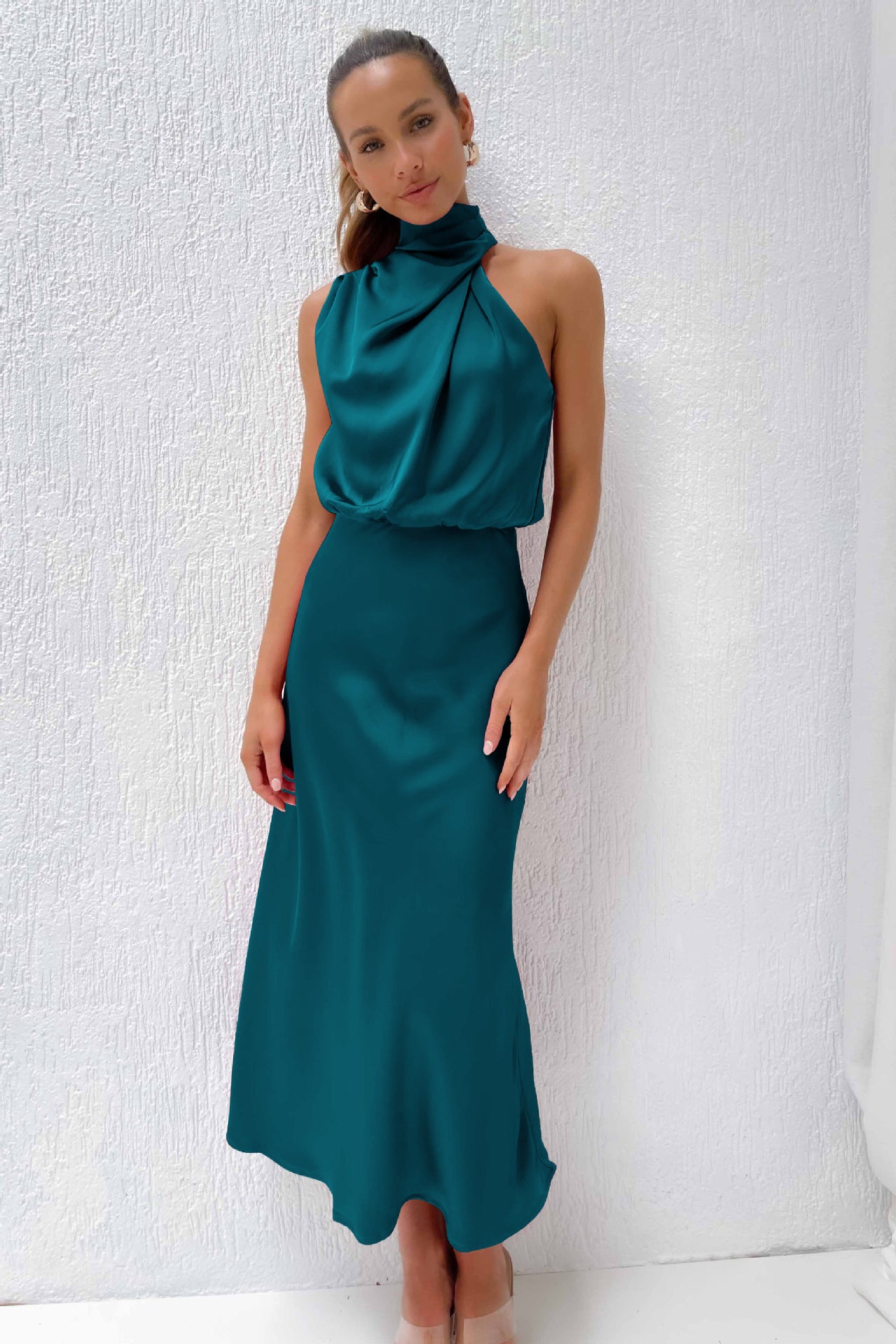 Satin Sleeveless Dress