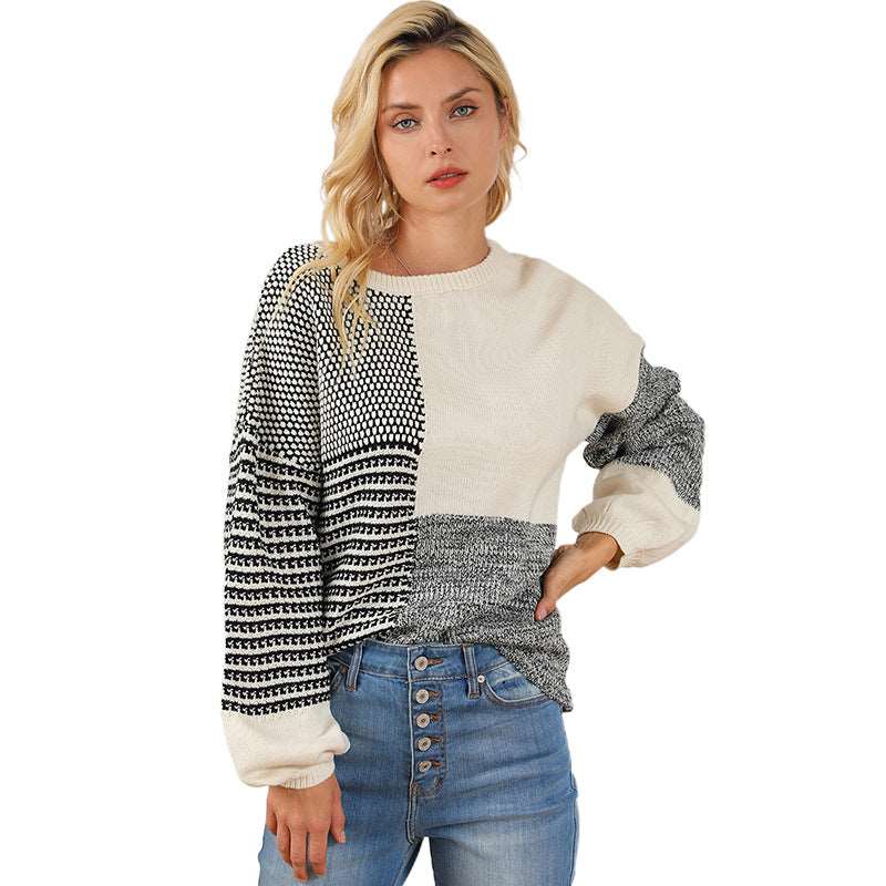 Contrast Sweater