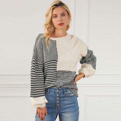 Contrast Sweater