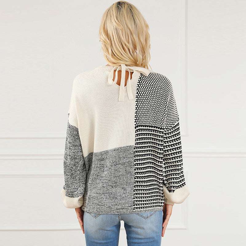 Contrast Sweater