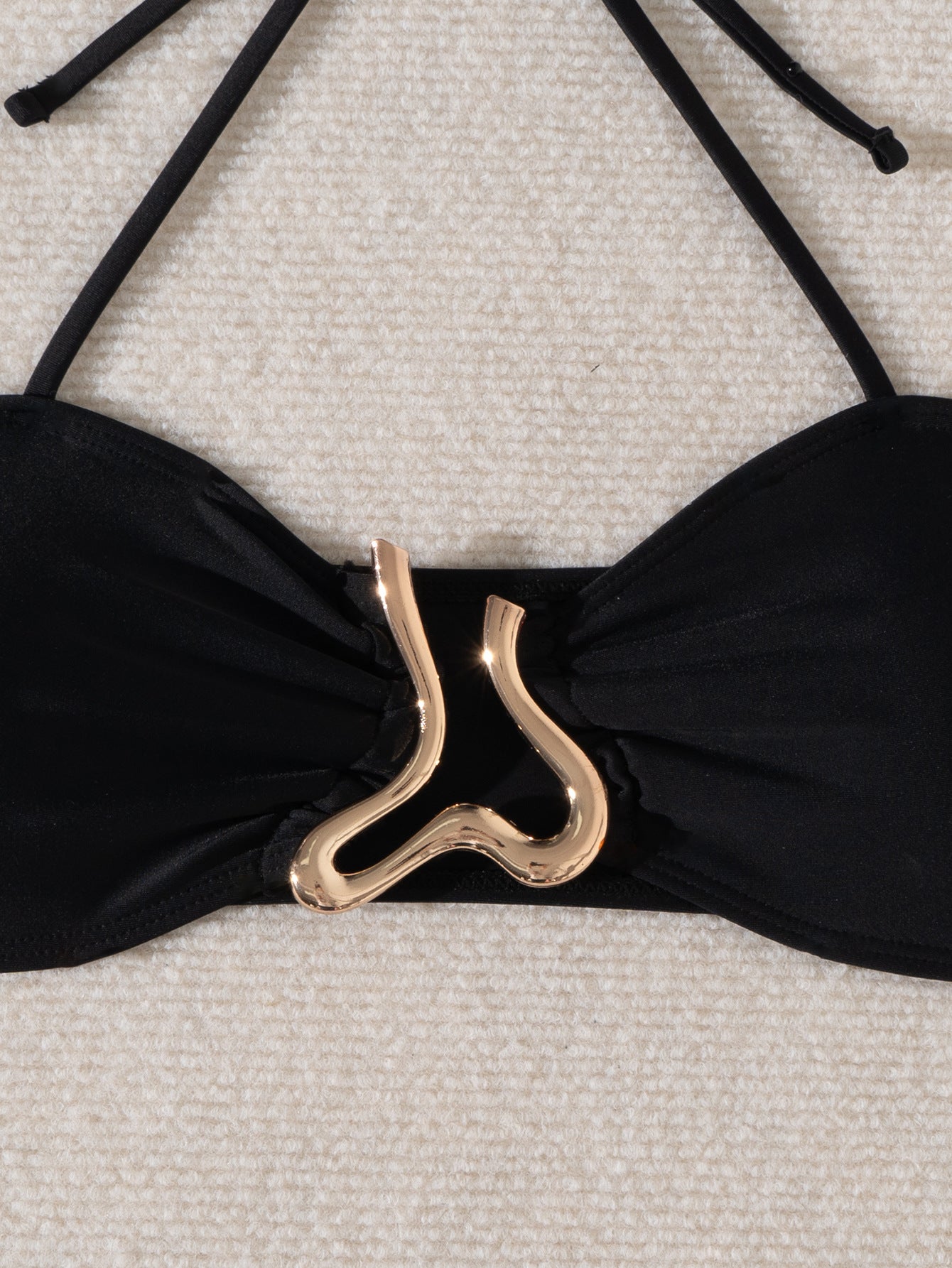 Bikini set with golden trims