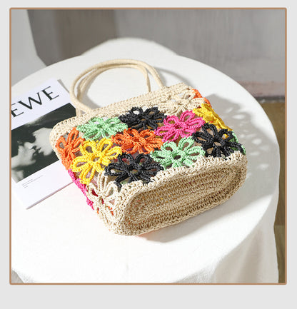 Handwoven beach bag