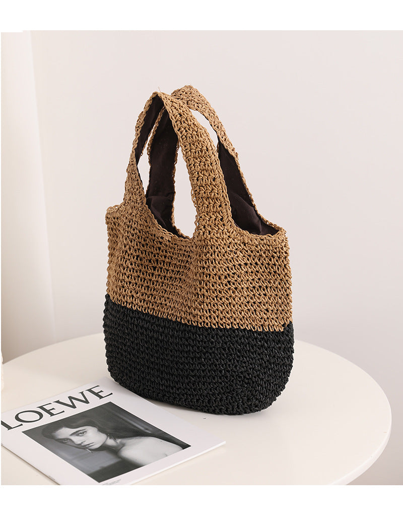 Two tone beach bag