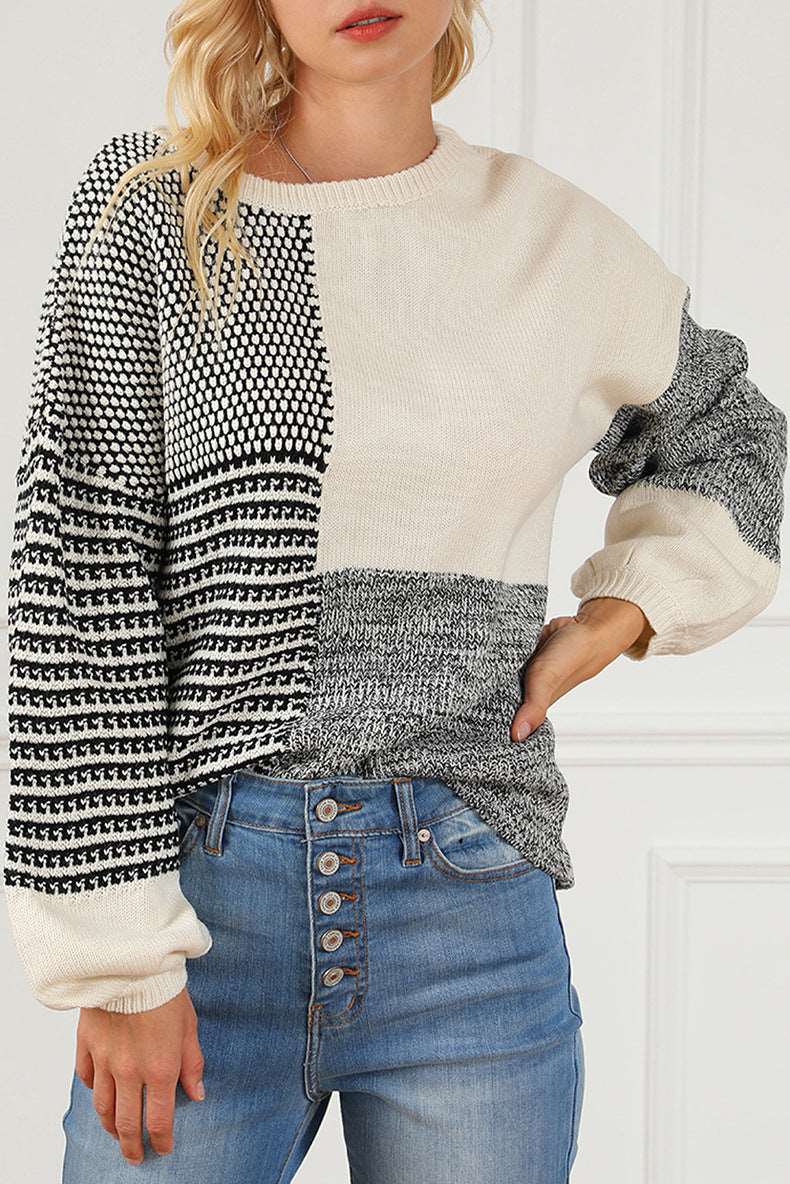 Contrast Sweater