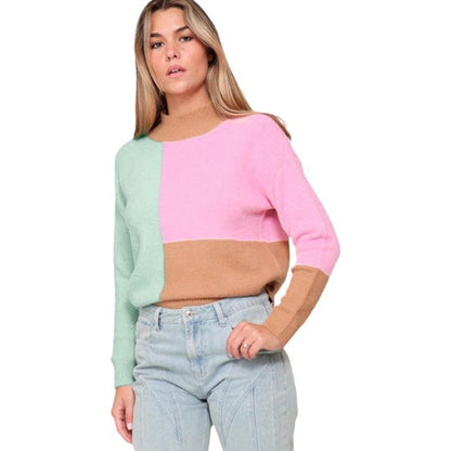 Colour block sweater