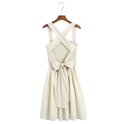 Linen blend dress