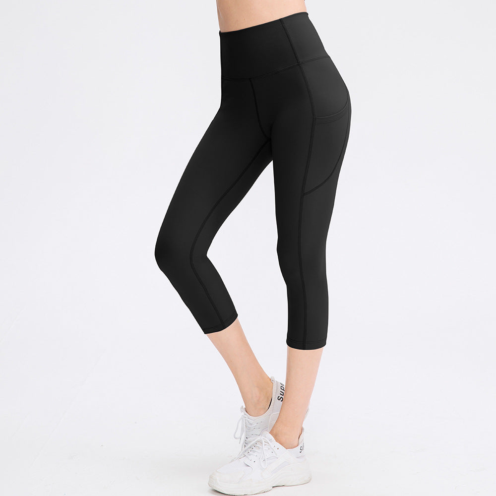 Capri leggings with pocket