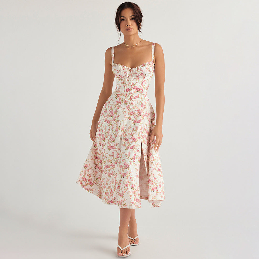 Floral Mid Length Dress