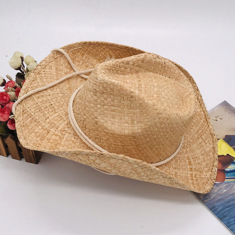 Frayed Hem  Straw Hat