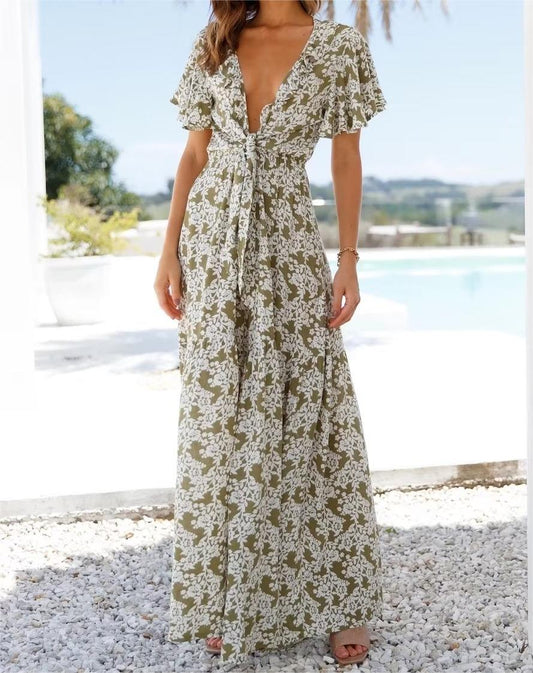 Floral print jumpsuit