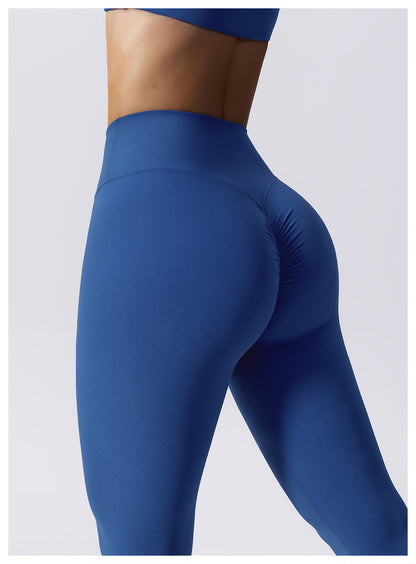 Drawstring leggings with back contouring