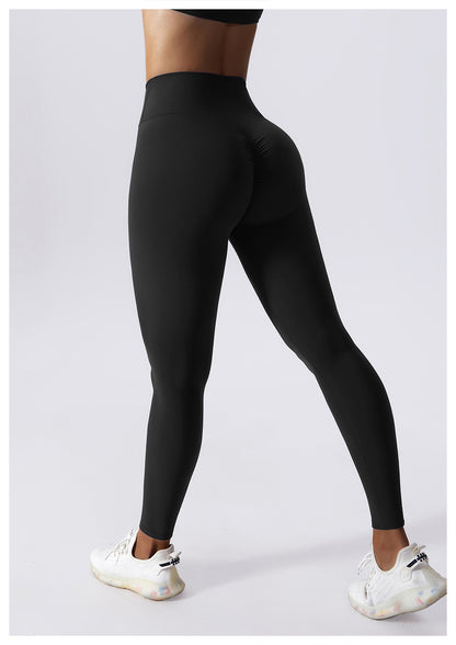 Drawstring leggings with back contouring