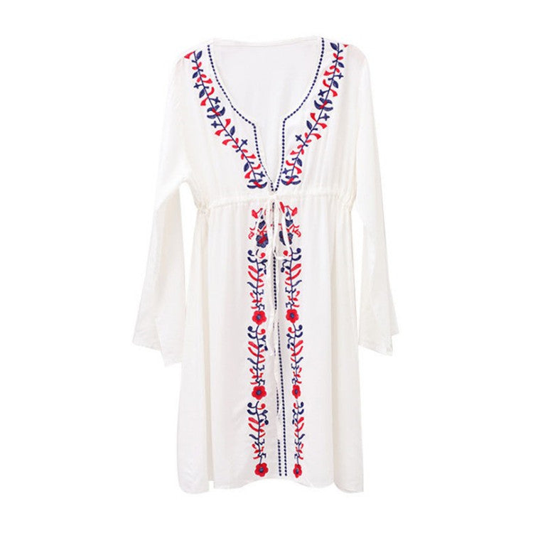 Embroidered Beach Cover-up