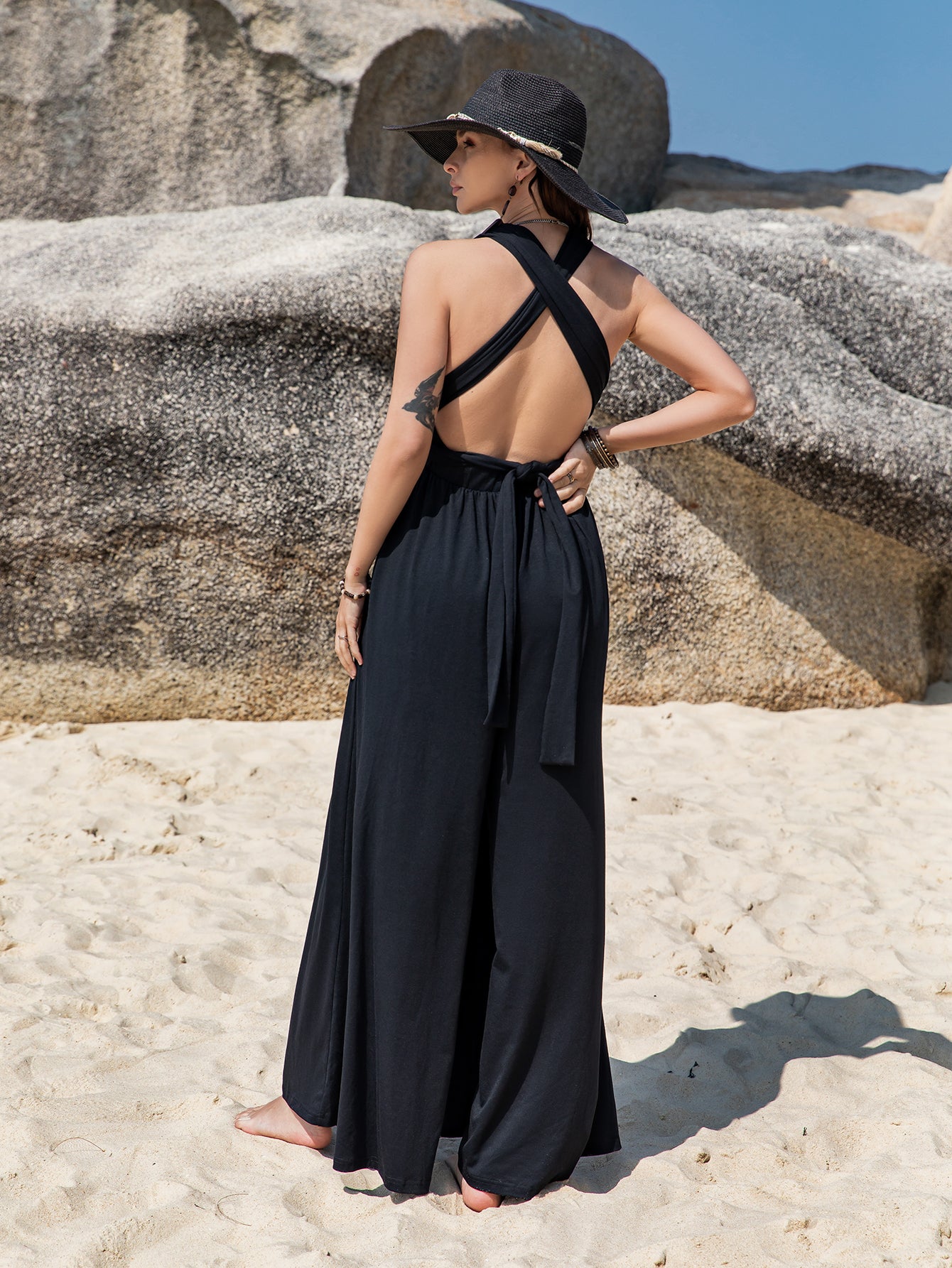 Wide leg jumpsuit