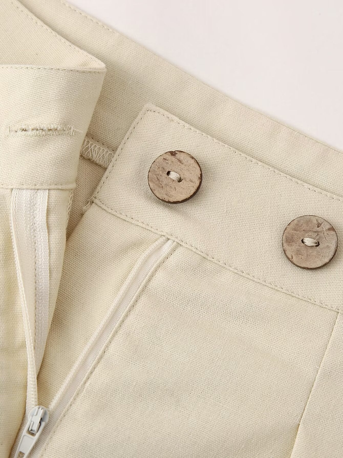 Linen vest shorts matching set