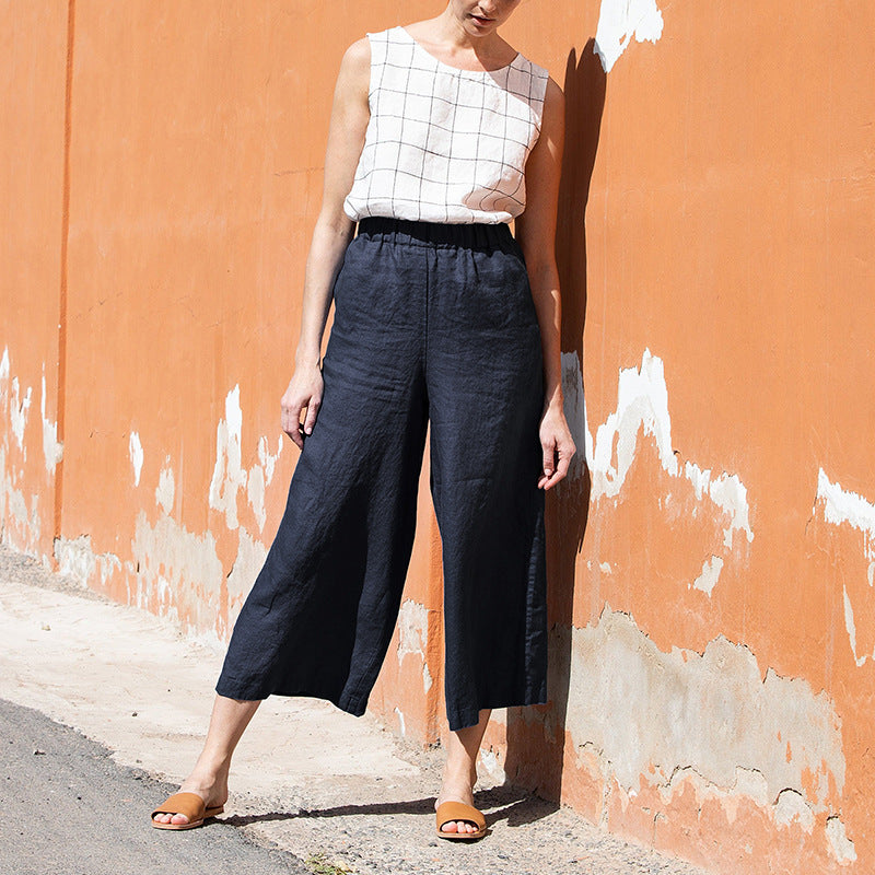 Linen Ankle Length trousers