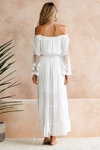 Off shoulder maxi dress