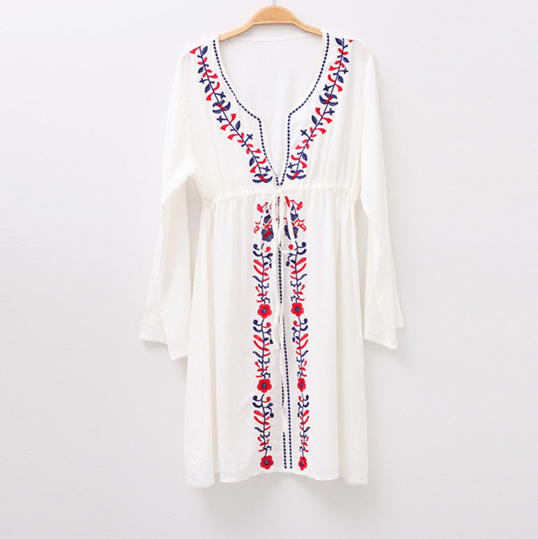 Embroidered Beach Cover-up