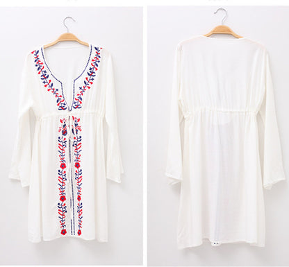 Embroidered Beach Cover-up