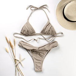 Halterneck string Bikini set