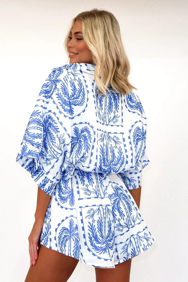 Printed playsuit