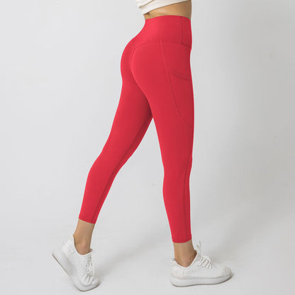 High waist leggings with side pocket