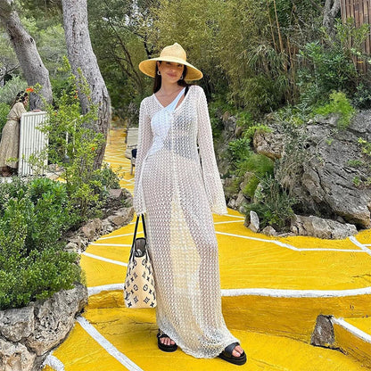 Knitted beach dress