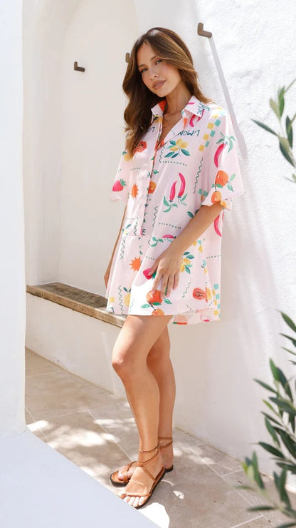 Summer printed romper