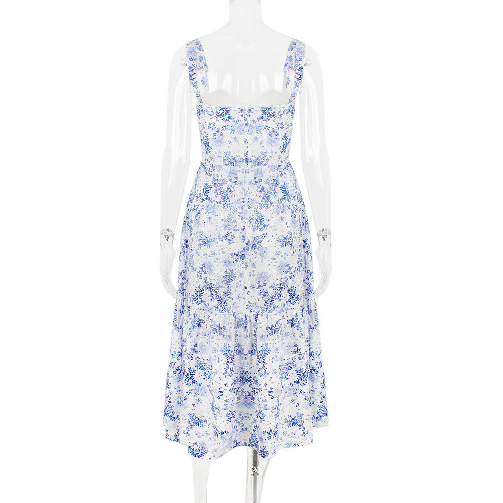 Floral Midi dress with pockets