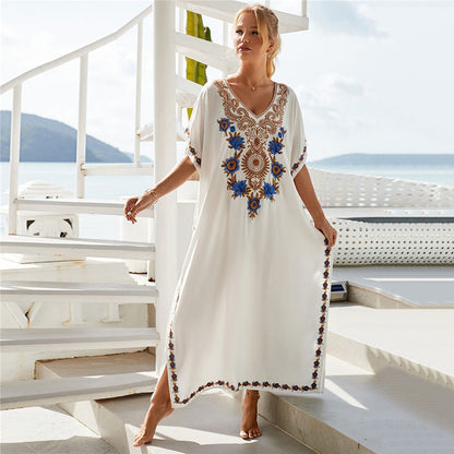 Embroidered Beach Cover Up