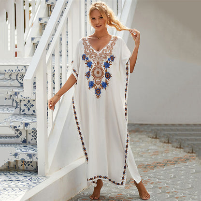 Embroidered Beach Cover Up