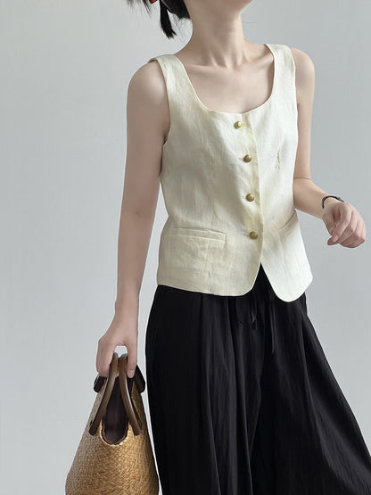 Linen Vest