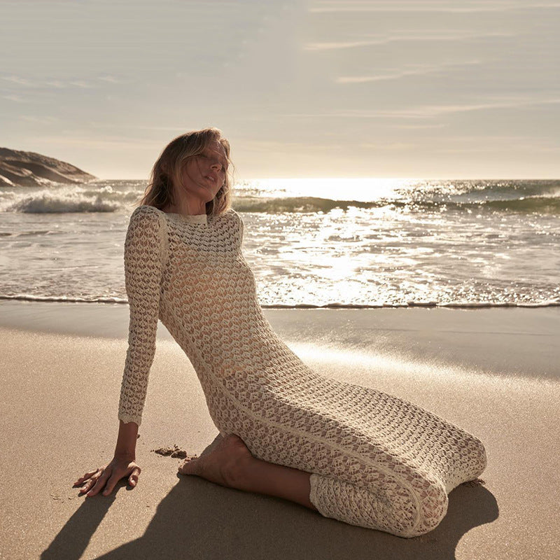 Knitted beach dress