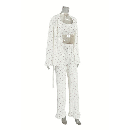 Soft three piece loungewear set