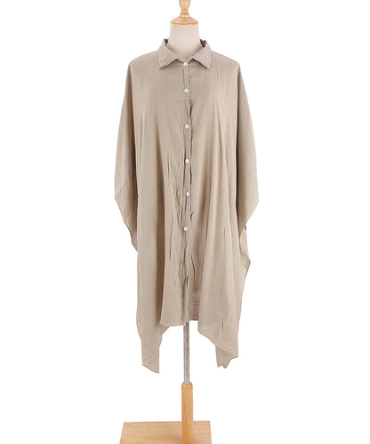 Cotton blend beach shirt