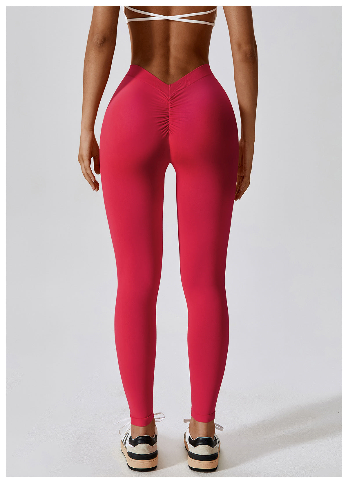 High waist leggings with ruched back