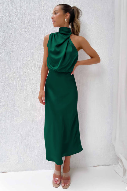 Satin Sleeveless Dress