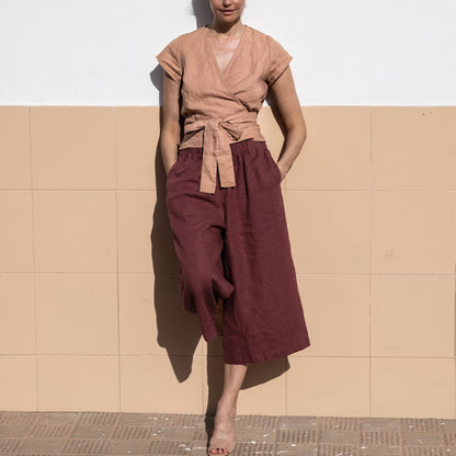 Linen Ankle Length trousers