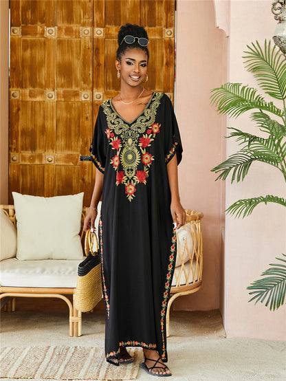 Embroidered Beach Cover Up