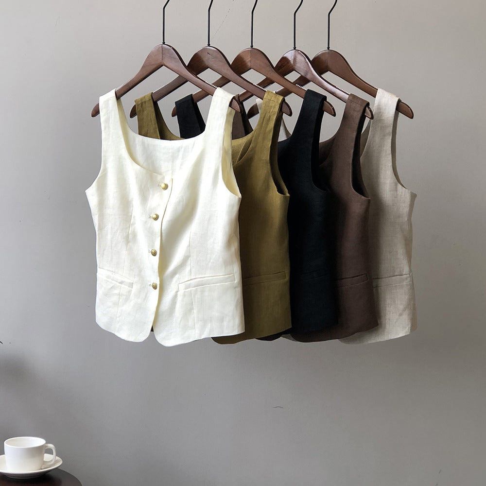 Linen Vest