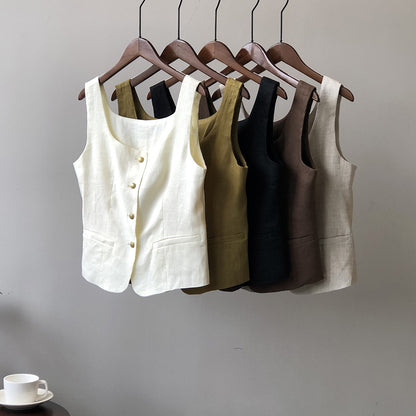 Linen Vest