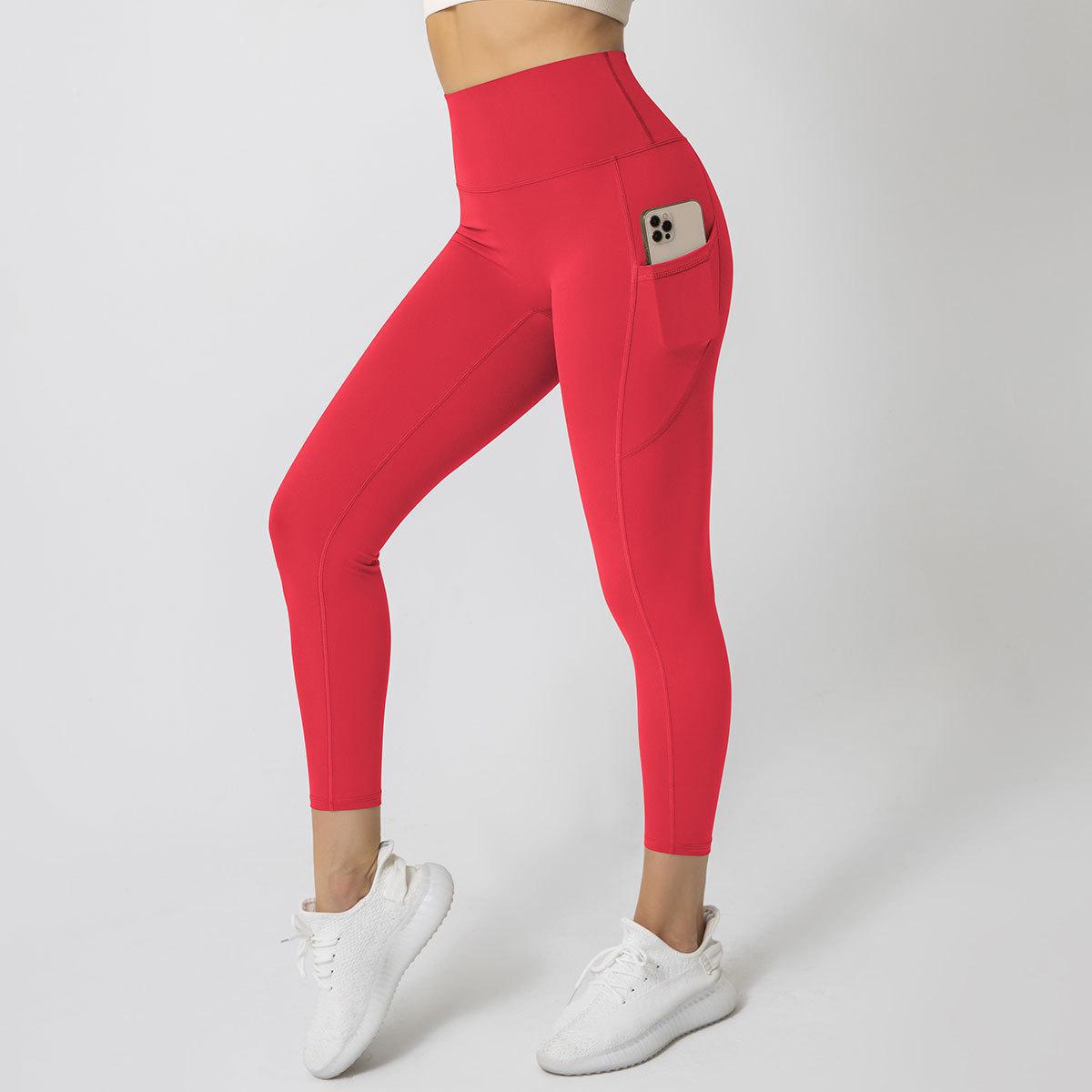 High waist leggings with side pocket